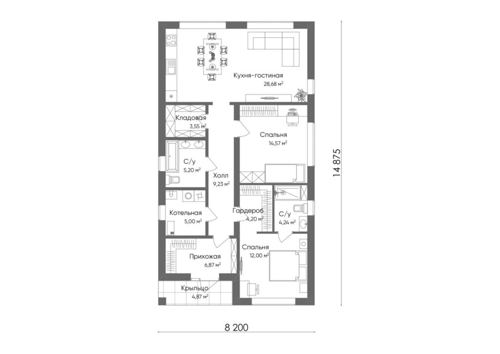 Проект Колибри планировка